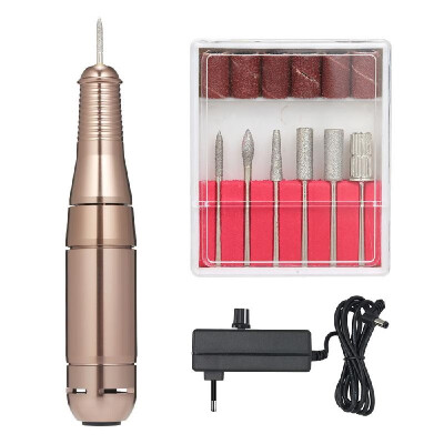 

Electric Nail Drill Set with Nail Drill Bits & Sand Bands Portable Nail Drill Machine Handpiece Manicure & Pedicure Set for Acryli