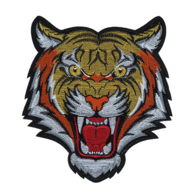 

Tiger Head Embroidery Iron on Patches Cloth Sticker for Clothing Applique