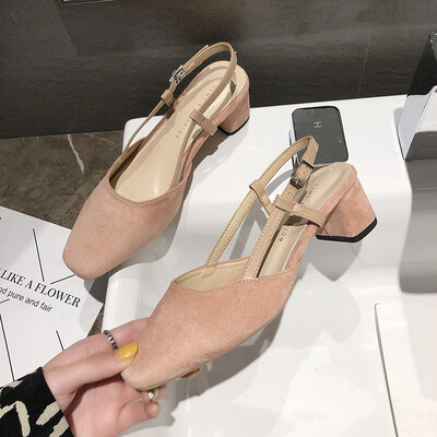 

The sandal womens rough&summer fashion the low heel&the fairy wind soft shoes