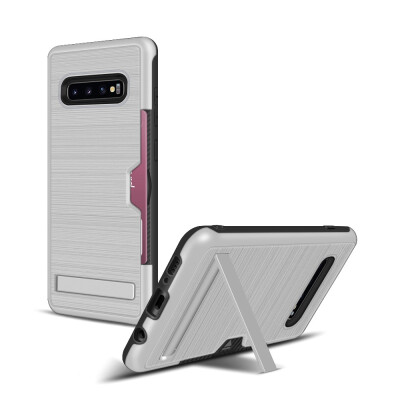 

Hybrid Bumper Case Samsung Galaxy S10 S10 Plus Card Holder Stand Cover Samsung S10 Plus SM G975F G975X G975FDS Armor Case 64"