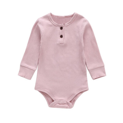 

Baby Boy Girl Clothes Long Sleeve Solid Romper Jumpsuit Playsuit Newborn Clothes Spring Toddler Baby Romper