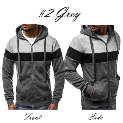 

New Mens Winter Slim Hoodie Warm Hooded Sweatshirt Coat Jacket Outwear Sweater