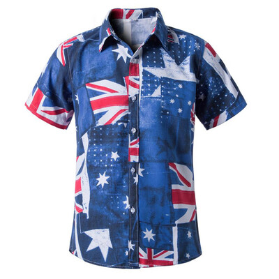 

Toponeto Spring&Summer Fashion Couple Personal Printed Short-sleeved Beach Tops