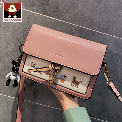

Ins New Small Bag 2019 New Texture Western Style Small Square Bag Korean Embroidered Single Shoulder Messenger Bag