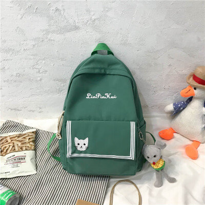 

Ins schoolbags female Korean high school students junior high school students small fresh large capacity cute backpack double