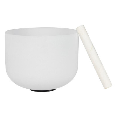 

10 Inch Crystal Singing Bowl G Note with Mallet & Rubber O-Ring for Music Making Musical Healing Meditation Yoga Home Office Decor