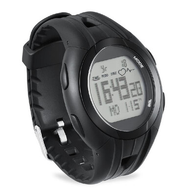 

Heart Rate Monitor Cycling Computer Watch Speedometer Odometer with Chest Strap Fitness Tracker Watch Sports Wristband Pedometer