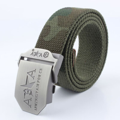 

Trend Canvas Men belt fashion Alloy Automatic buckle Men&Women belt casual sport Canvas weaving Men cowboy pants belt