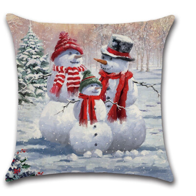 

Merry Christmas Pillow Cover Sofa Cushion Cover Pillowcase Decorative Pillows