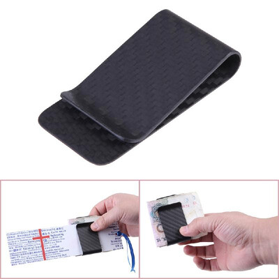 

Real Carbon Fiber Money Clip Business Card Credit Card Cash Wallet Polished&Matte for Options