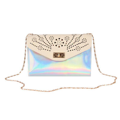 

Fashion Hollow Laser Shoulder Bags Mini Chain Women Flap Crossbody Tote