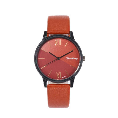 

Women Fashion Leather Band Watch Simple Casual Alloy Case Quartz Watch