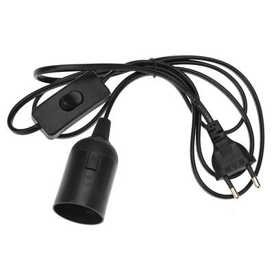 

E27 Lamp Bases with Switch Wire for Pendant Bulb Hang Light Socket Holder