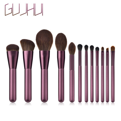 

〖Follure〗12Pcs Makeup Set Powder Foundation Eyeshadow Eyeliner Lip Brushes