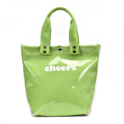 

Letter Jelly Transparent Totes Women Large Capacity Shoulder Messenger Bag