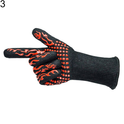 

1Pc Heat Resistant BBQ Oven Gloves Anti-scald Pot Holder Kitchen Cooking Tool