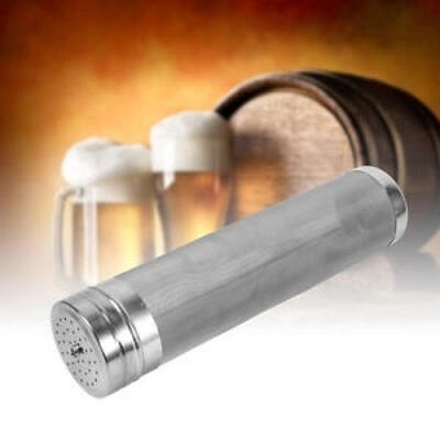 

29cm x 7cm Stainless Steel Homebrew Beer Wine Hop Filter Strainer 300 Micron