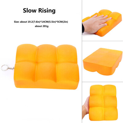 

Gotoamei Simulation Toast Bread Slow Rising Squeeze Relieve Stress Toy Key Pendant