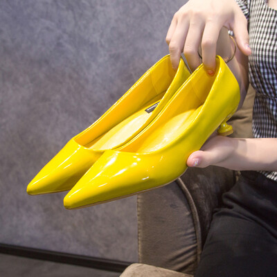 

Pointed single - shoe female summer Korean version shallow thin high - heeled shoes women fine&professional shoes