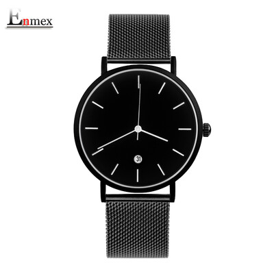 

Enmex simple Design of Light&thin watch case neutral watch in Qixi Festival gift translation three-dimensional simple temperam