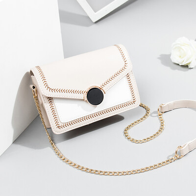 

Summer advanced foreign feeling little girl 2019 tide Korean version leisure single shoulder oblique satchel chain square bag