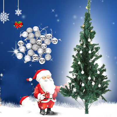 

24pcs Christmas Ornament Balls Christmas Tree Hanging Glitter Ornament Balls Baubles Party Wedding Festival Decorations