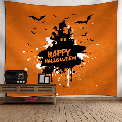 

Toponeto Halloween Moon Pumpkin Tapestry Room Bedspread Wall Art Hanging Home Decor Grand