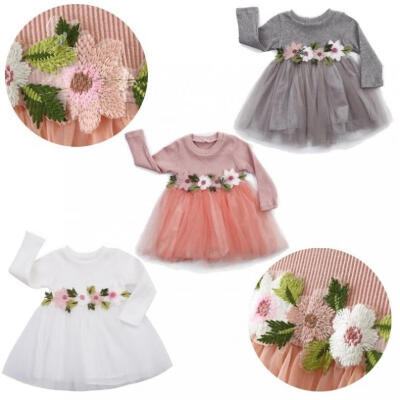 

3Colors for Choose-1PC Baby Girls Dress Birthday Party Princess Pageant Prom Tulle Tutu Dress 3M-3Y