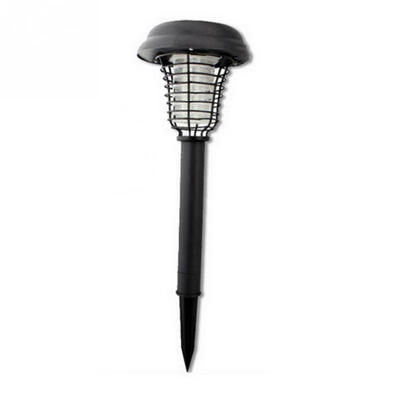 

Solar Powered Outdoor Park Garden Lawn Anti Mosquito Insect Pest Bug Zapper Killer Trapping Lantern Decor Lamp Light