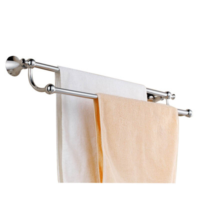 

LANGPAI Stainless steel towel rail double pole bathroom shelf 368 6192