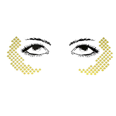 

Tailored Halloween Tattoos Makeup Set for Party Costume Women Face Eyes Face