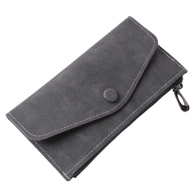 

Fashion Women Matte Zipper Casual Long Wallet Cards Cash Holder Clutch Purse