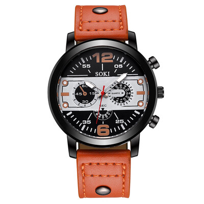 

Gobestart Fashion 2019 New Creative Personality Quartz Belt Mens Watch