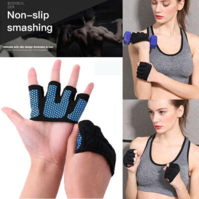 

Fashion 1Pair Half Four-Finger Gloves Weight Lifting Non Slip Fitness Protection