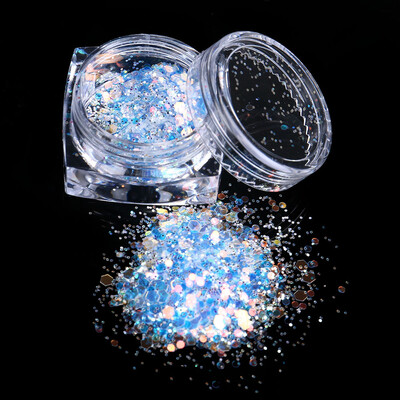 

Toponeto Chunky Mixed Glitter for Face Body Nails Eye Shadow Festivals Tattoo Cosmetic