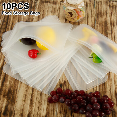 

102030 Pcs Reusable Storage Bags Leak Proof Freezer Bags Lunch Bag for Kid Food Storage Home Organization