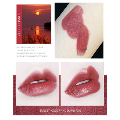 

Bow Lipstick Mirror Velvet Matte 6 Color Waterproof Long-lasting Lips Beauty Makeup Cosmetic