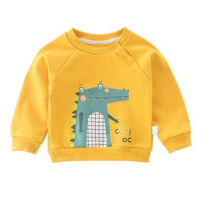 

Girl Boy Cartoon Print Sweatshirts Autumn Casual Toddler Blouse Baby Clothes Long Sleeve Outerwear