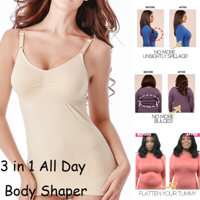 

〖Follure〗3 in 1 All Day Every Day Body Shaper Soft Underwear Tank Top Bra Push Up Bra