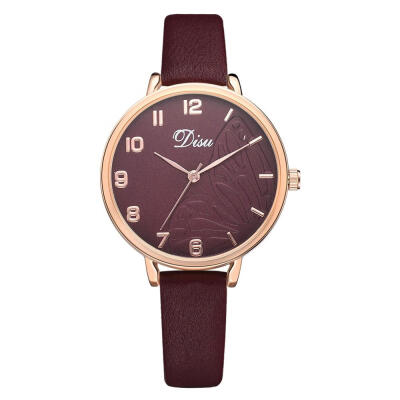 

Business Womens Watches Scale Roman Numerals Ladies Quartz Wristwatch Fashion Leather Strap Minimalism Clock Reloj Mujer