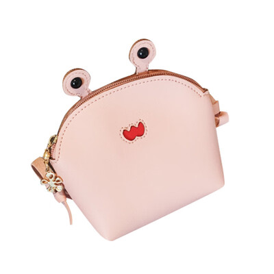 

Women 2019 Hot Mini Crab Zipper Cross-body Handbag Fashion Girls Kids PU Shoulder Messenger Bag
