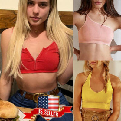 

Casual Bandeau Women Strap Bra Yoga Vest Tube Cami Crop Tank Top Single Shoulder