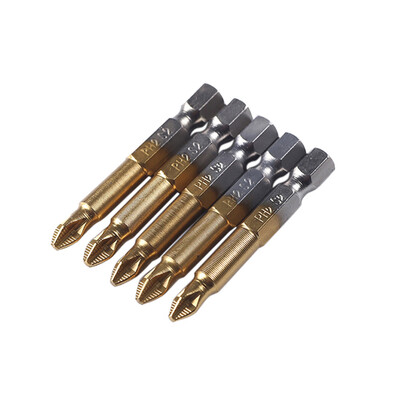 

〖Follure〗10Pcs 14 Hex Shank Magnetic Non-slip PH2 Phillips Cross Head Screwdriver Bit