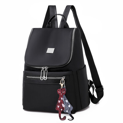 

Ms Shoulder Bag Korean Edition Leisure Fashion Bookbag Occidental Travel Light Oxford Canvas Backpack