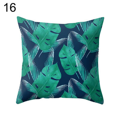 

Forest Leaf Print Pillow Case Waist Throw Cushion Cover Car Office Home Decor