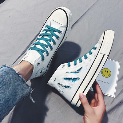 

Summer mens shoes Korean fashion high canvas Joker board shoes junior high school students fall port fashion shoes