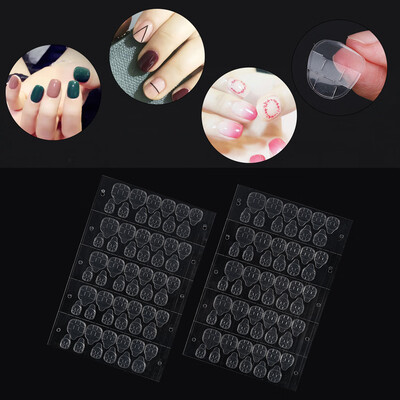 

Greensen 50 Sheet Lot Double Sided Adhesive Glue Transparent Clear Sticker Sticky Tape for False Nail