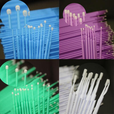 

100 Pcs Dental Micro Brush Disposable Materials Tooth Applicators Medium Fine Hot