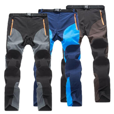 

Men SOFT Shell Outdoor Trousers Thick Sugan Velvet Hiking Spots Waterproof Pants