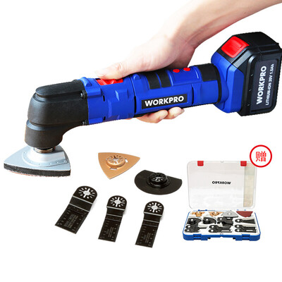 

Wankebao WORKPRO W123007N lithium battery charging swing shovel red&blue multi-function trimming machine cutting machine 20V large storage